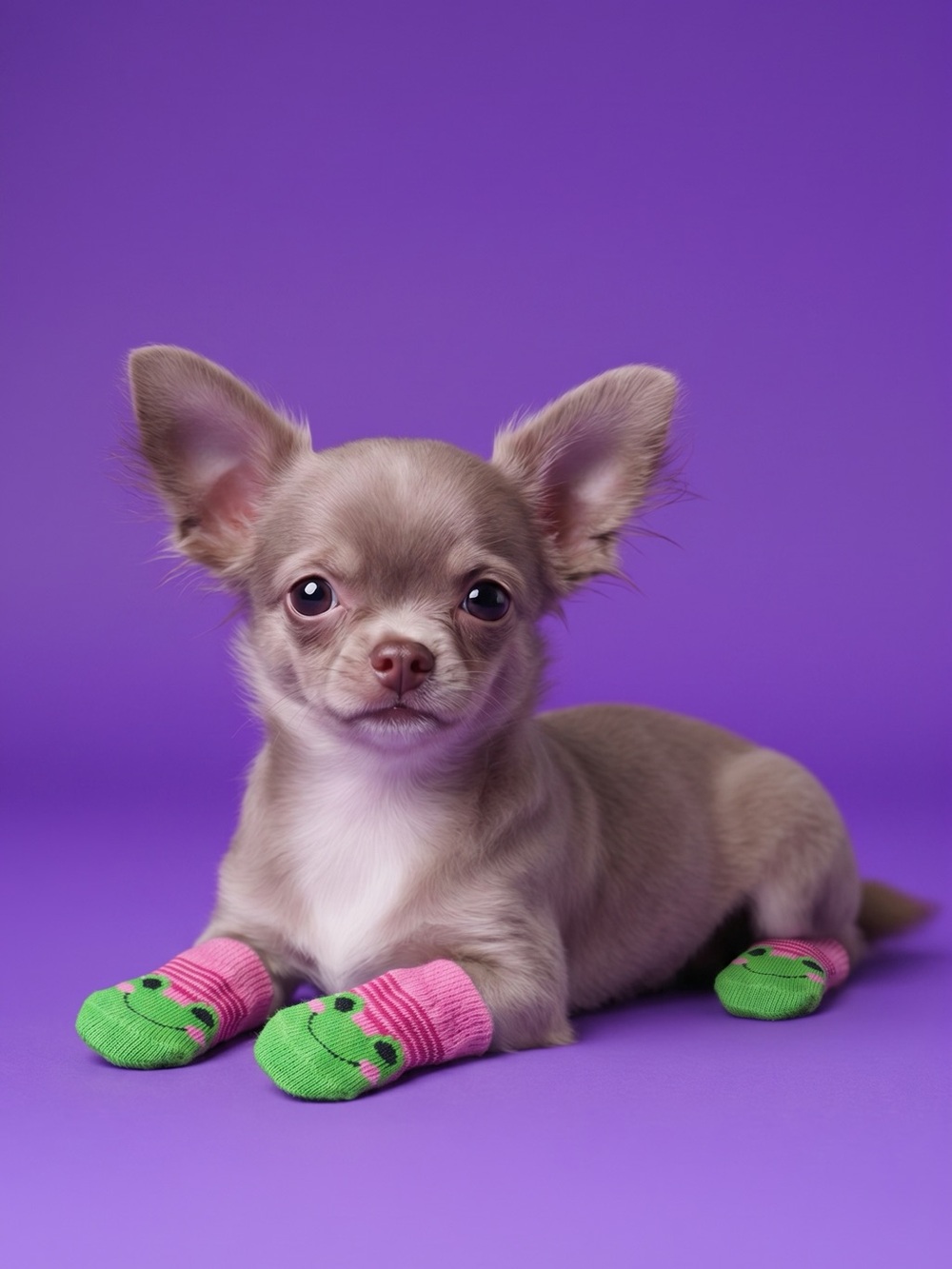 Frog Socks for Dogs - Size Small